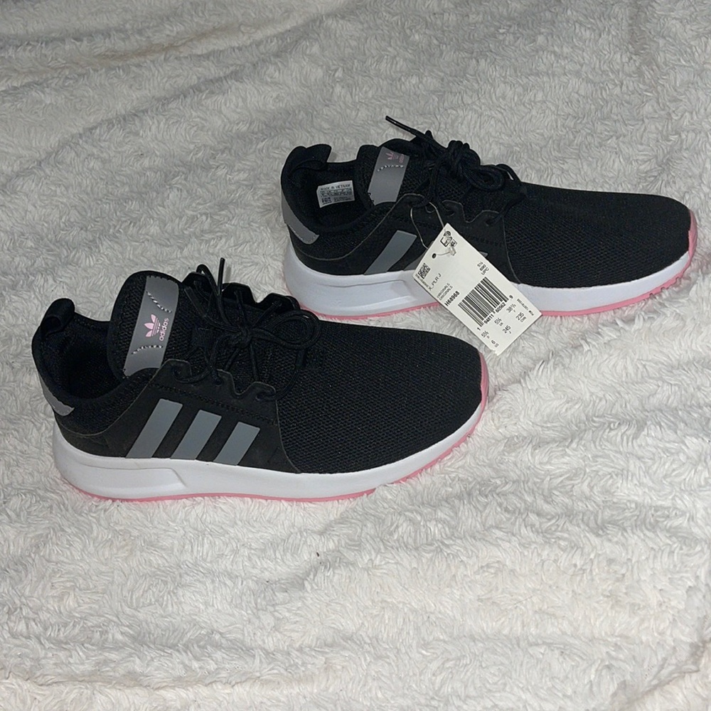 Brand new black/gray/pink Adidas shoes